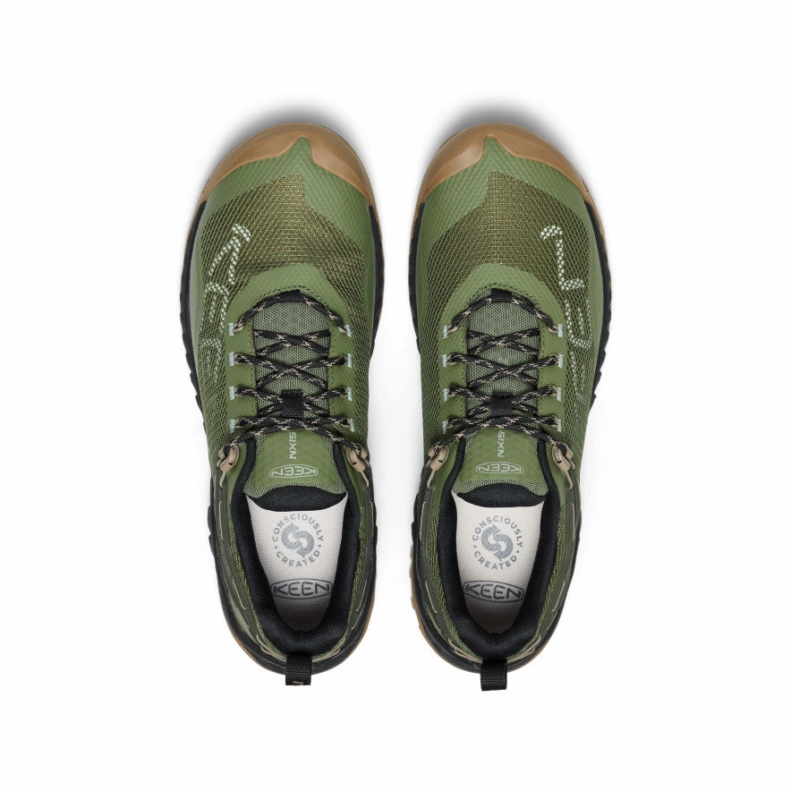 Men's NXIS EVO Waterproof Shoe  |  Bronze Green/Brindle Fitness Good Arch Support