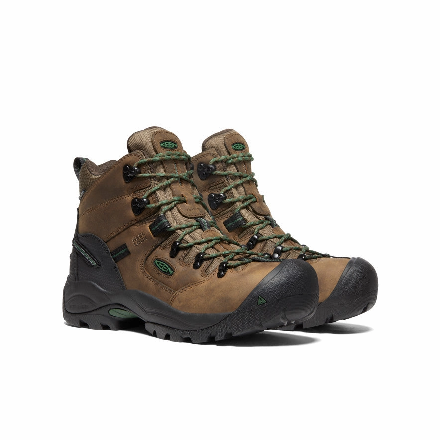 Ultimate Wear Men's Pittsburgh Energy 6" Waterproof Boot (Carbon Toe)  |  Cascade Brown/Greener Pastures