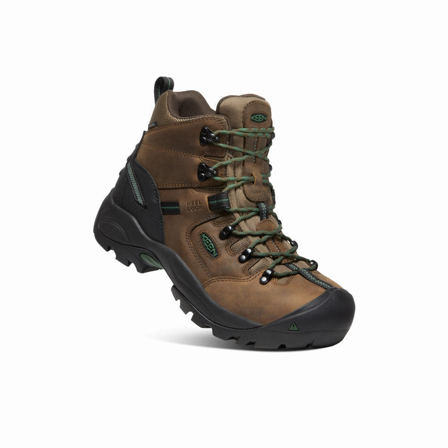 Men's Pittsburgh Energy 6" Waterproof Boot (Carbon Toe)  |  Cascade Brown/Greener Pastures Long Travel