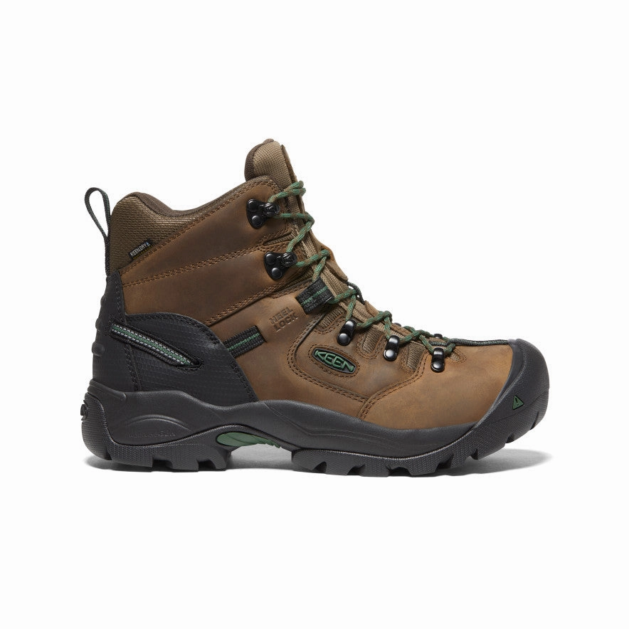 Secure Hold Men's Pittsburgh Energy 6" Waterproof Boot (Carbon Toe)  |  Cascade Brown/Greener Pastures