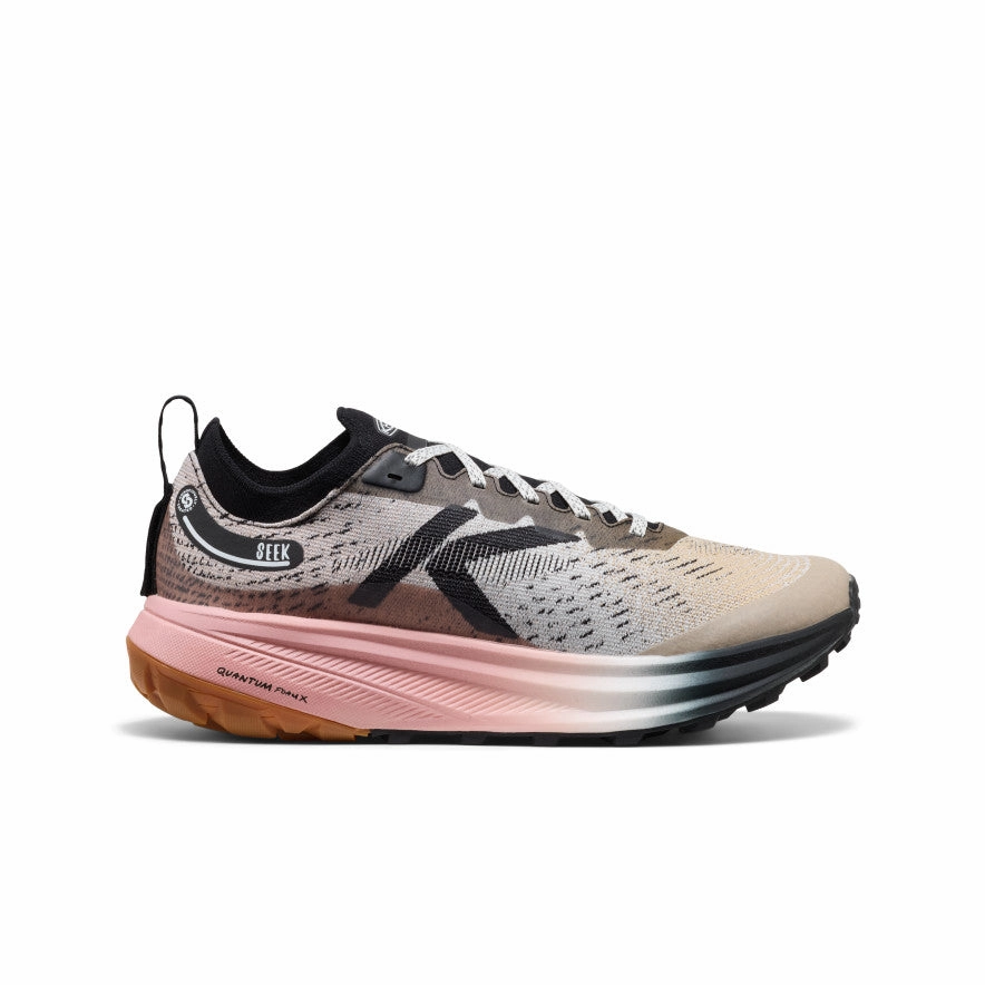 hypoallergenic Men's Seek Trail Running Shoe  |  Black/Sunset Sand