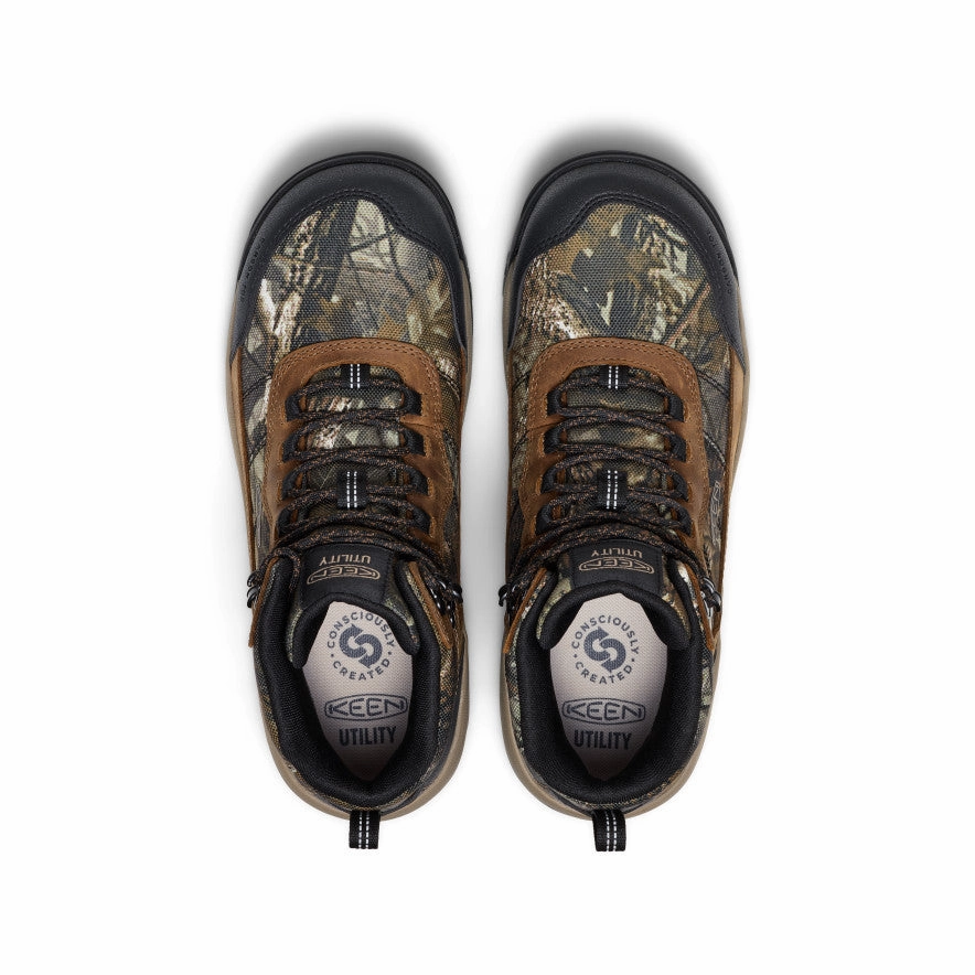 Men's Skokie Waterproof Work Boot (Carbon Toe)  |  Camo/Black Stage Show Protective Finish Outdoor Trek