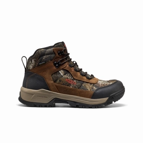 High Traction All Day Wear Breathable Work Commute Men's Skokie Waterproof Work Boot (Soft Toe)  |  Camo/Black