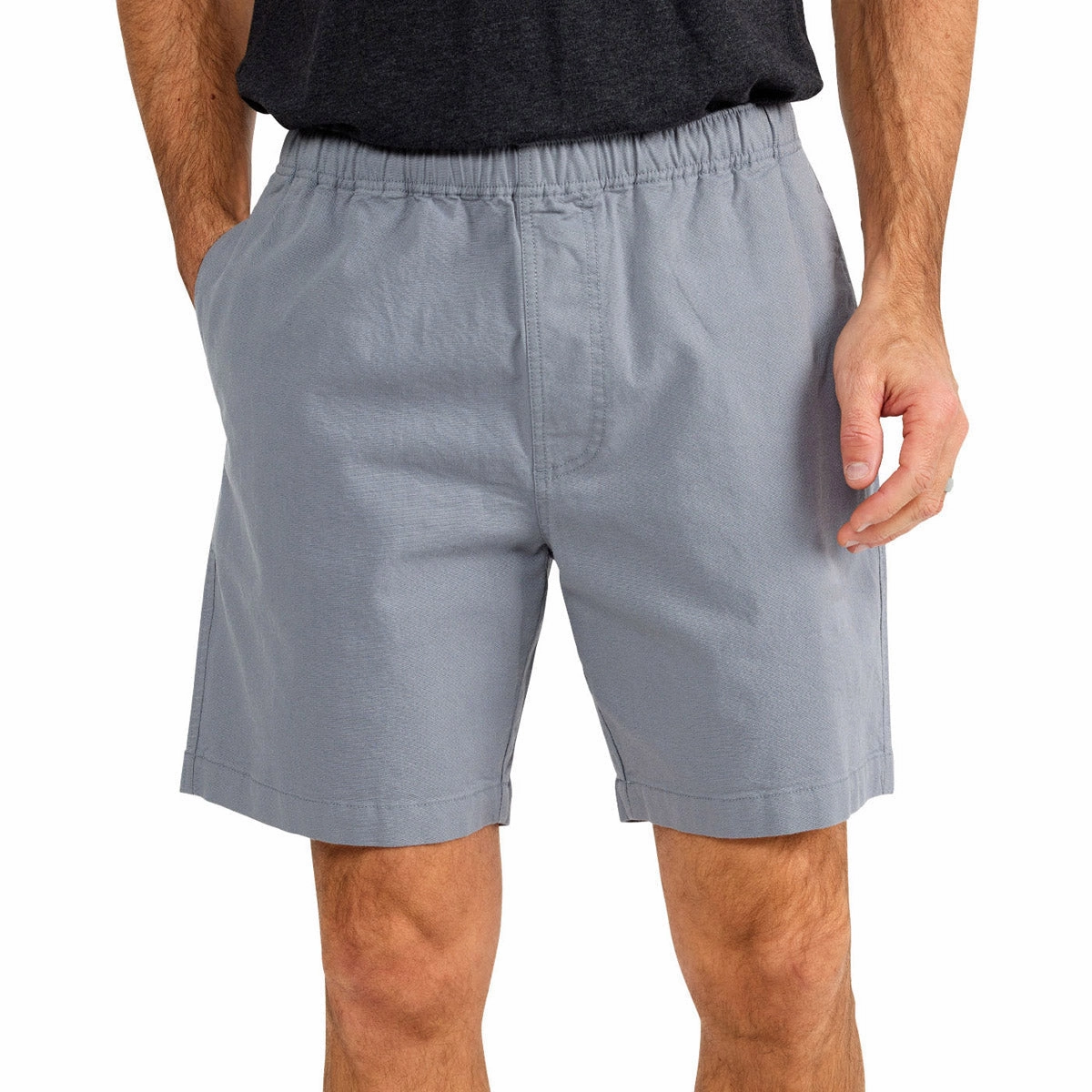 Men's Stretch Canvas Short - 7" Seam Free Construction Anti Pilling Technology