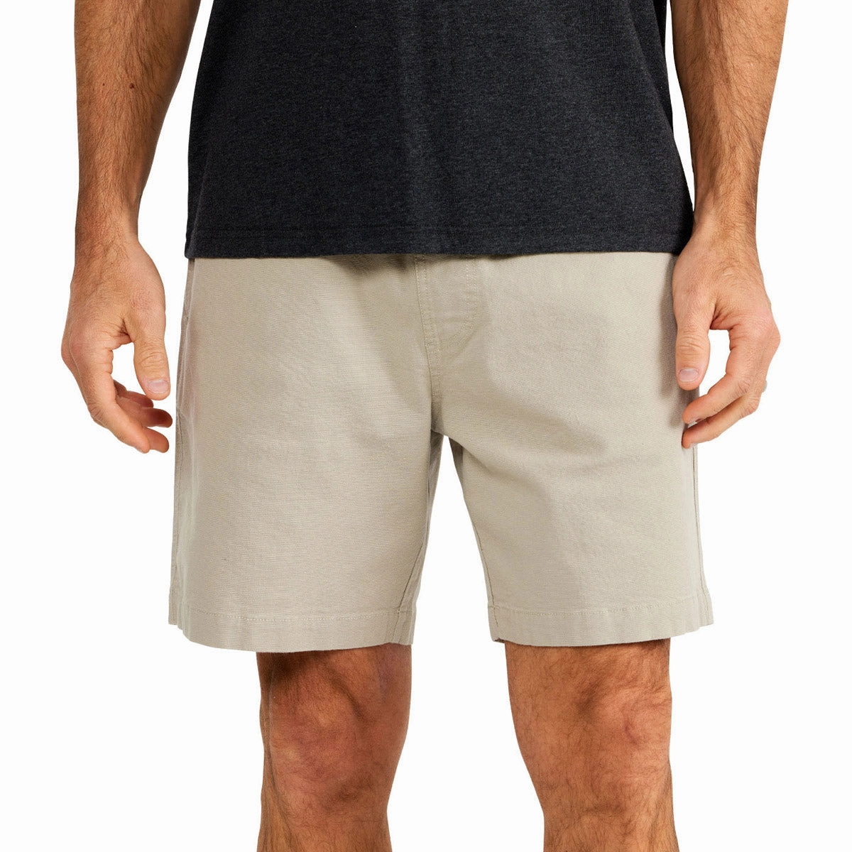 No Slip Waistband Men's Stretch Canvas Short - 7"