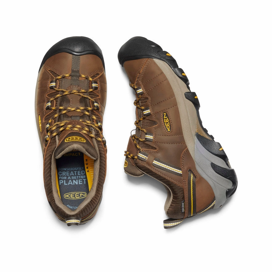 Comfortable Footbed Soft Interior Men's Targhee II Waterproof  |  Cascade Brown/Golden Yellow
