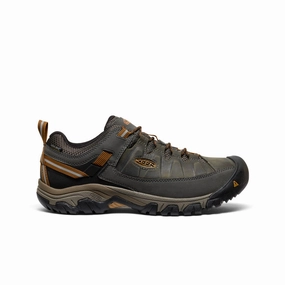 Breathable fabric Low Ankle Design Men's Targhee III Waterproof  |  Black Olive/Golden Brown