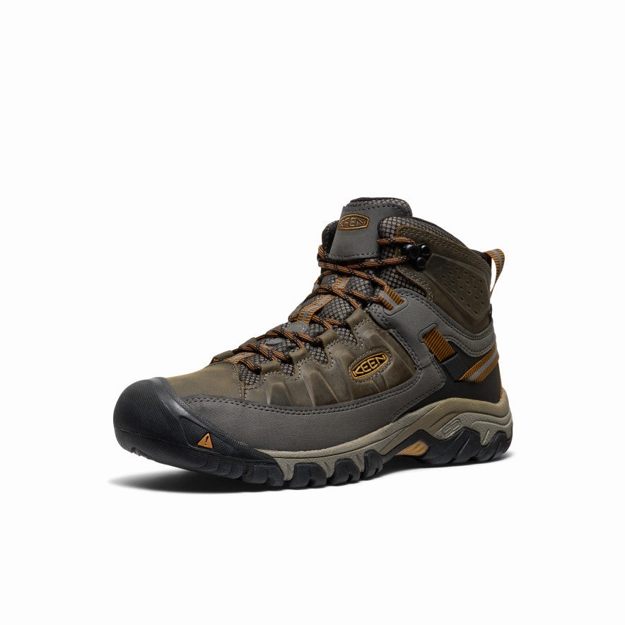 Men's Targhee III Waterproof Mid Wide  |  Black Olive/Golden Brown Comfortable Design