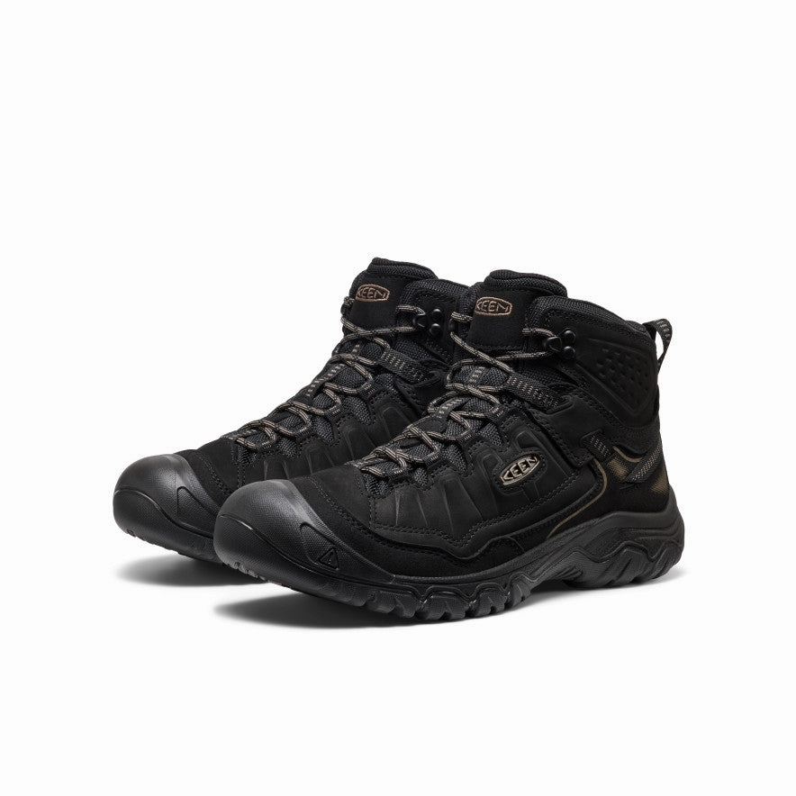 Men's Targhee IV Waterproof Hiking Boot  |  Triple Black Snow Season Sturdy sole