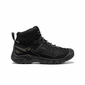 Men's Targhee IV Waterproof Hiking Boot  |  Triple Black Biker Tough Reinforced Form Morning Walk