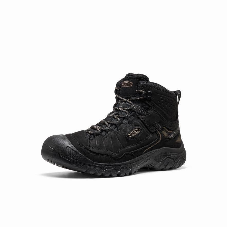 Men's Targhee IV Waterproof Hiking Boot  |  Triple Black Day To Night Moisture   Wicking