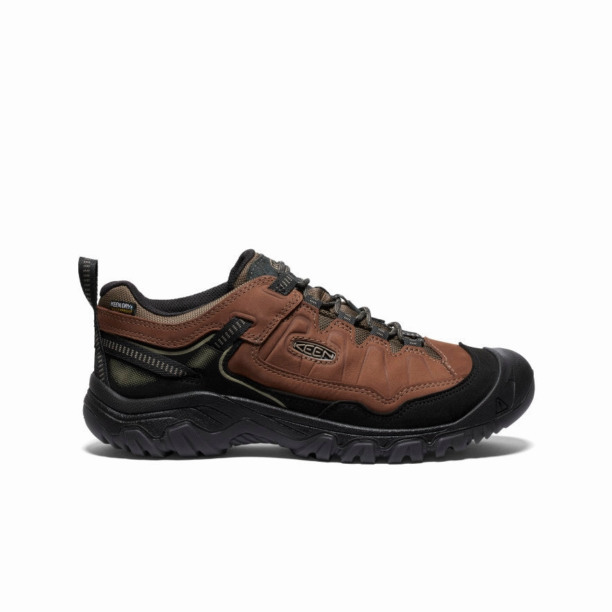 Multi Surface Secure fit Men's Targhee IV Wide Waterproof Hiking Shoe  |  Bison/Black