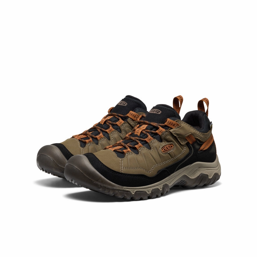 Men's Targhee IV Wide Waterproof Hiking Shoe  |  Sea Turtle/Roasted Pecan Traction Anti Fatigue