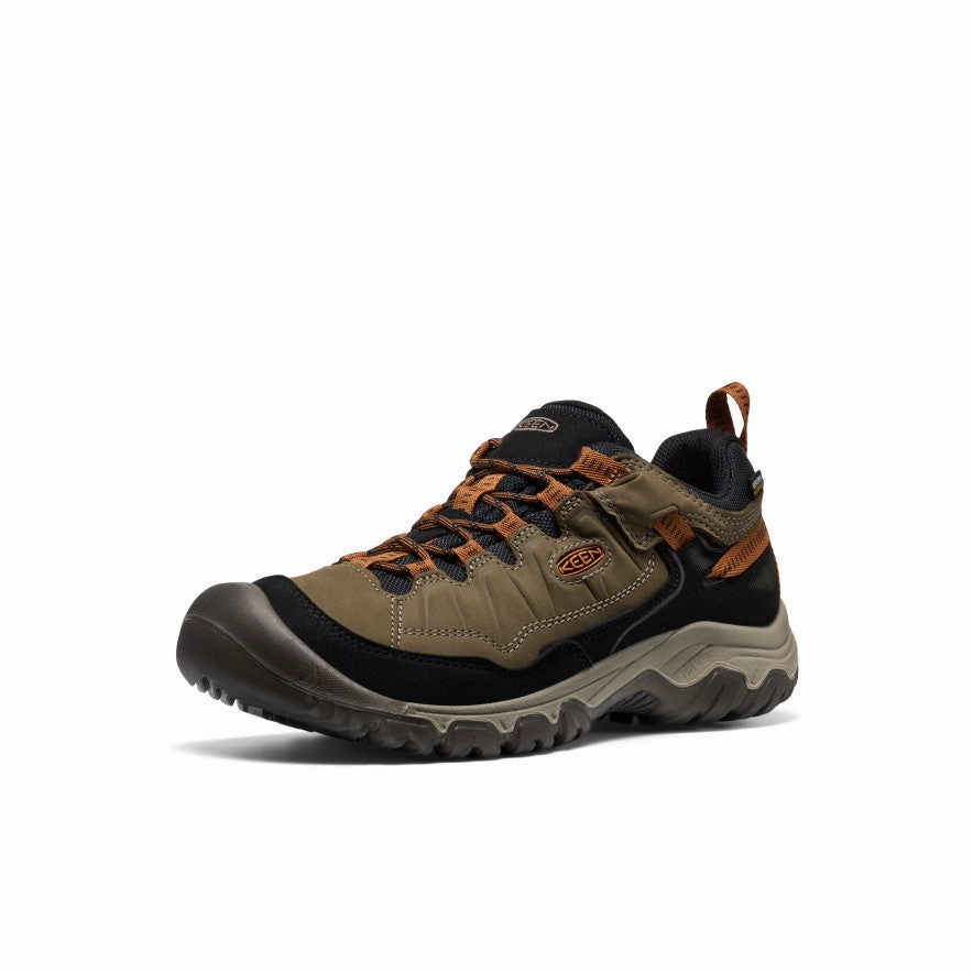 Comfortable Linings Lightweight Design Men's Targhee IV Wide Waterproof Hiking Shoe  |  Sea Turtle/Roasted Pecan