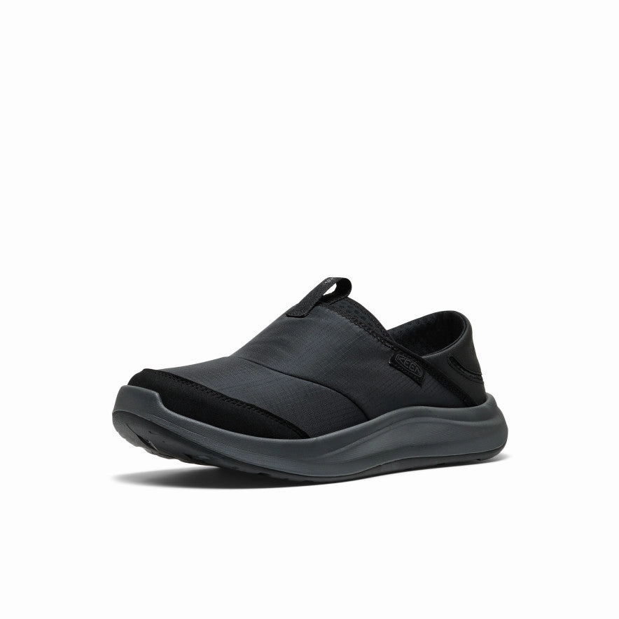 Men's Whyser Slip-On  |  Black Easy Fit Walk
