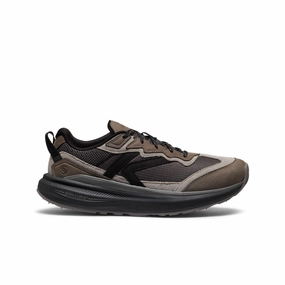 Men's WK500 Leather Walking Shoe  |  Steel Grey/Black Wide fit