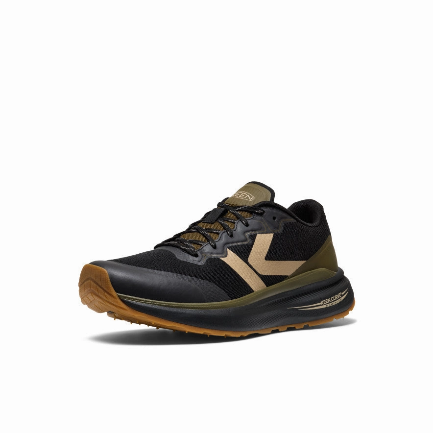 Men's WK500 Walking Shoe  |  Black/Dark Olive Roll Up Chill Style