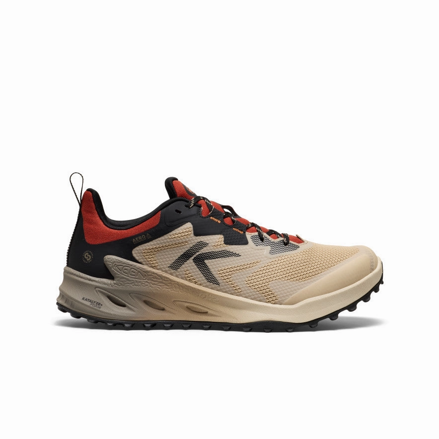 Men's Zionic NXT Waterproof Hiking Shoe  |  Safari/Red Ochre Good Traction