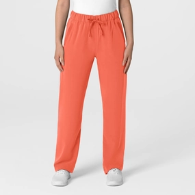 Movement Support Nova Women's Stovepipe High-Low Hem Scrub Pant - Sugar Coral