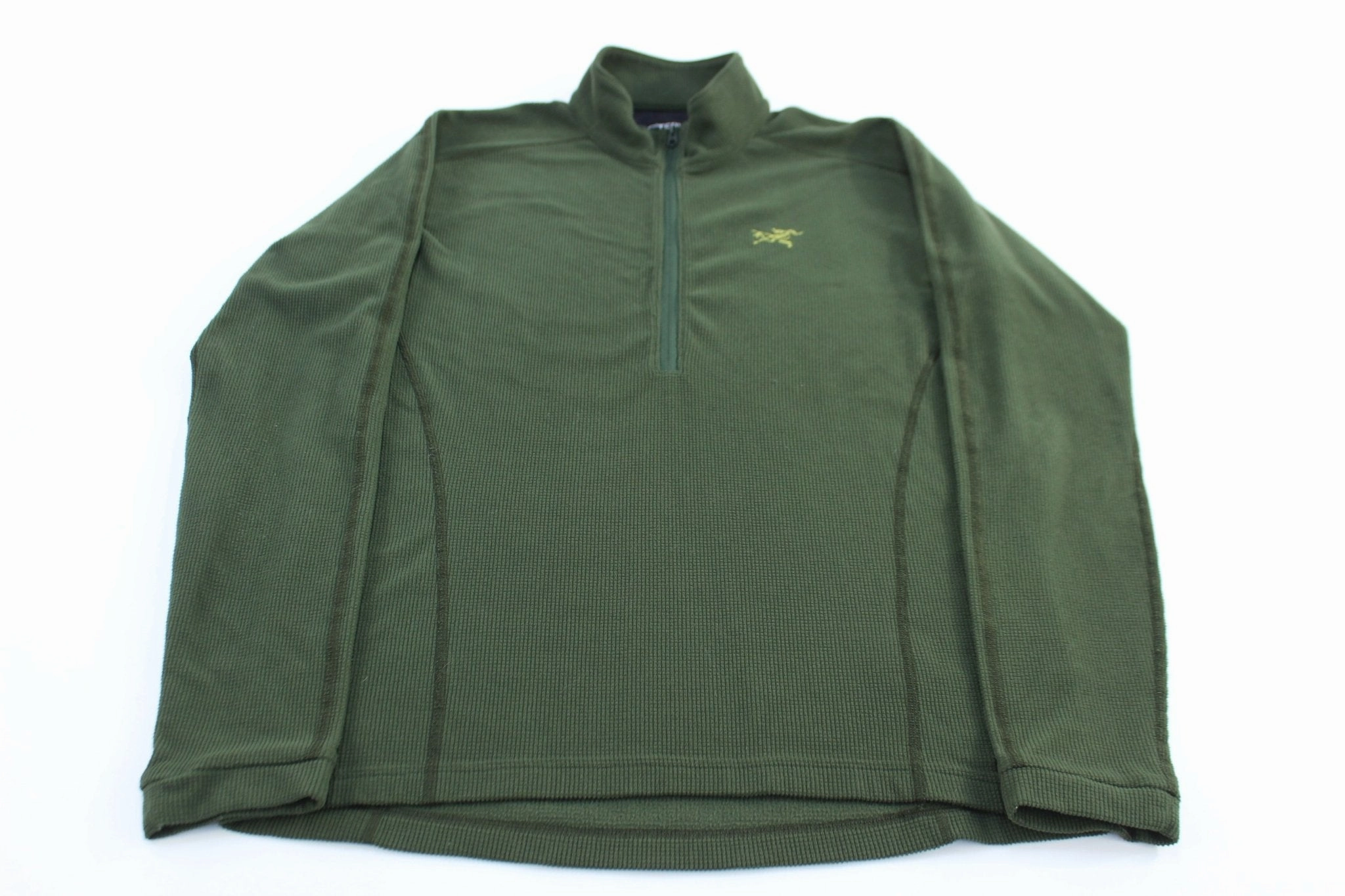 Arc'Teryx Embroidered Logo Green Waffle Knit Pullover Sweater product retro nostalgia