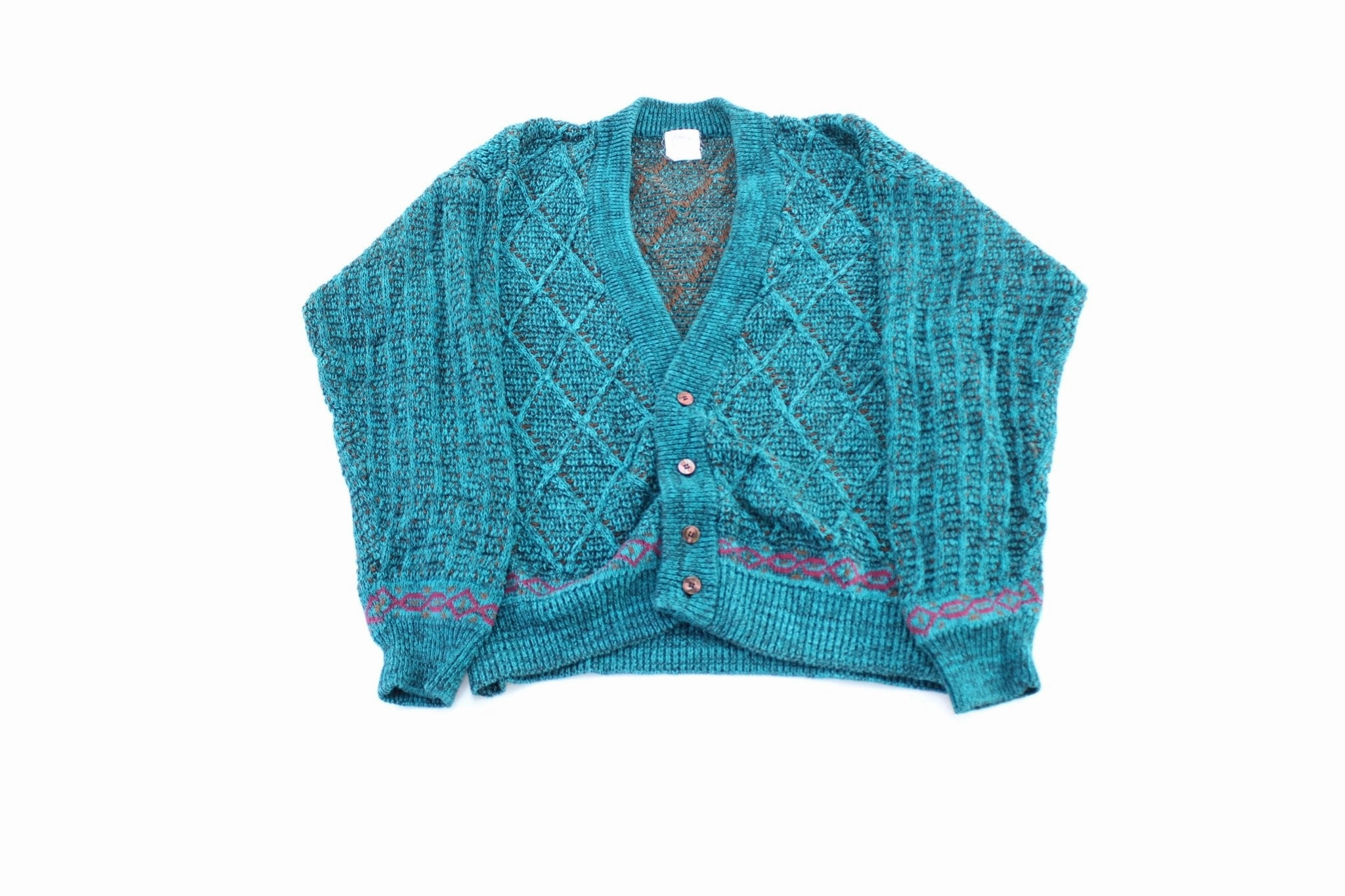 good for weekends Vintage Geneva Knitted Cardigan Sweater