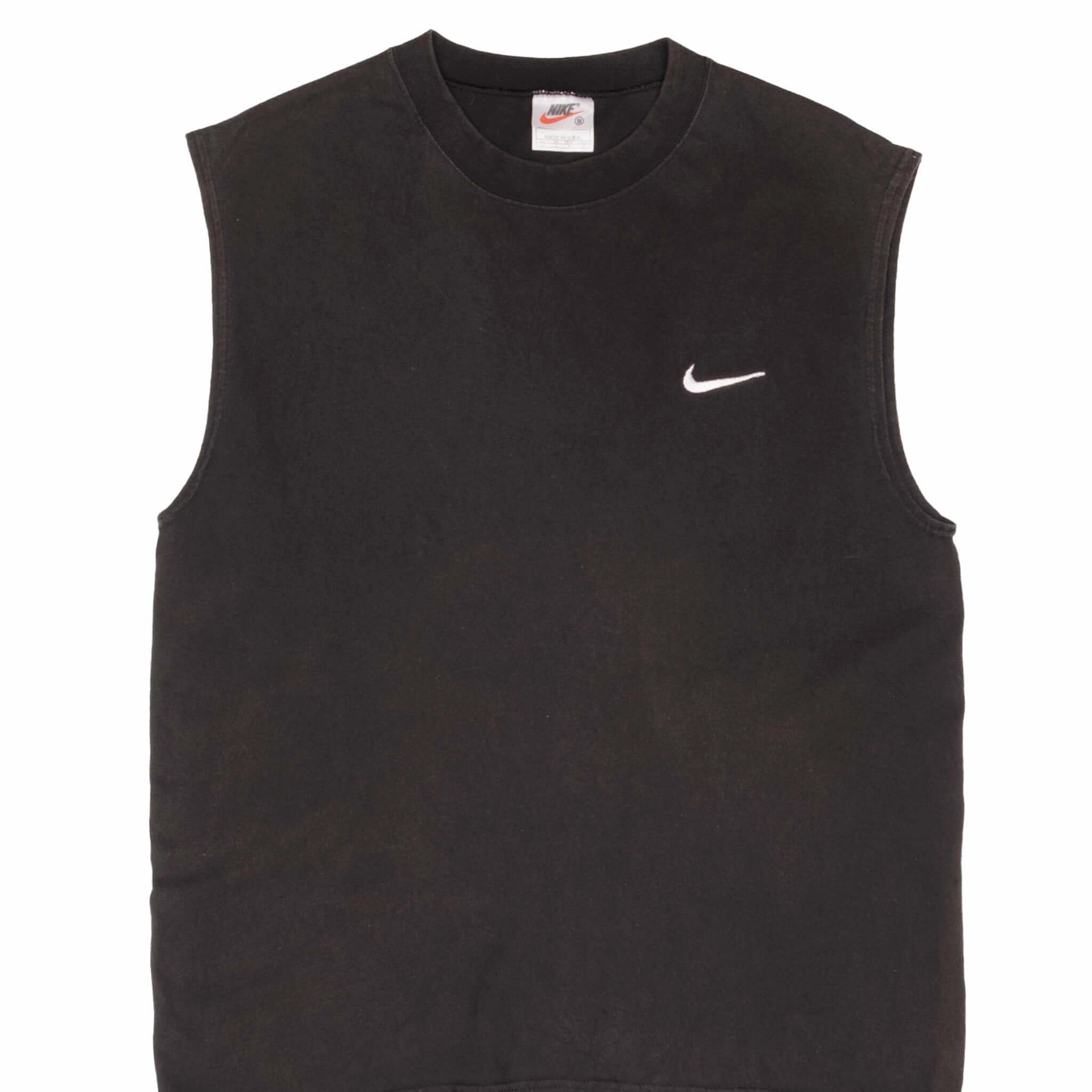Casual All-Day VINTAGE NIKE CLASSIC SWOOSH BLACK TANK TOP TEE SHIRT 1990S MEDIUM MADE IN USA