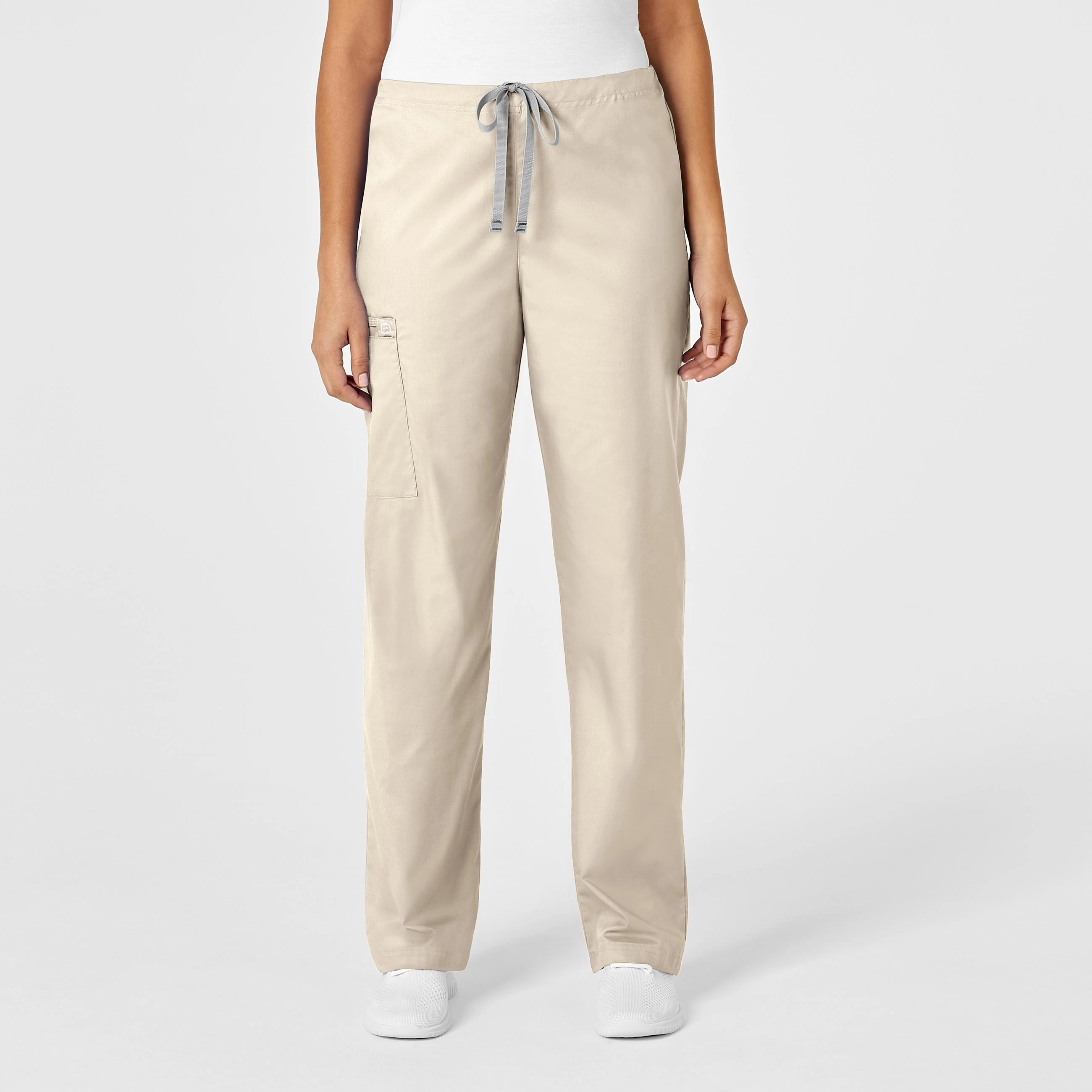 Functional Layers WonderWORK Unisex Drawstring Cargo Scrub Pant - Khaki