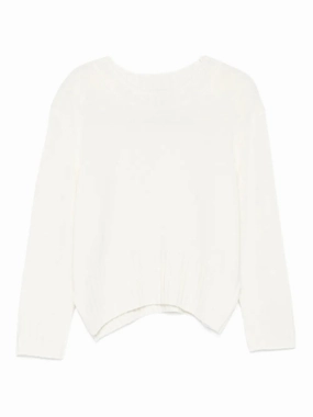 Daily Layers Chic Look Mora LDS Cropped Cashmere Sweater in Ivory