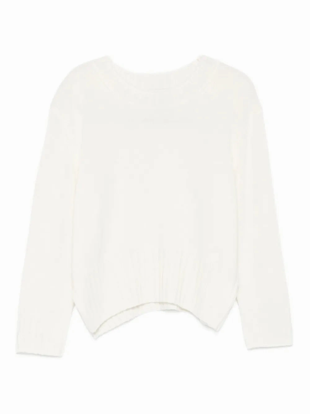 Daily Layers Chic Look Mora LDS Cropped Cashmere Sweater in Ivory