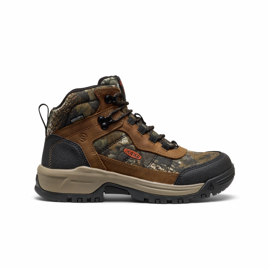 Women's Skokie Waterproof Work Boot (Soft Toe)  |  Camo/Black Tough Cushion