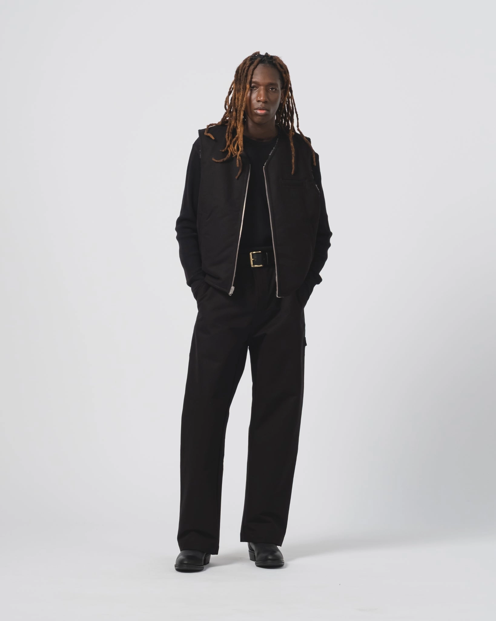 Deck Vest Nebraska Cotton Black Fantasize Earrings