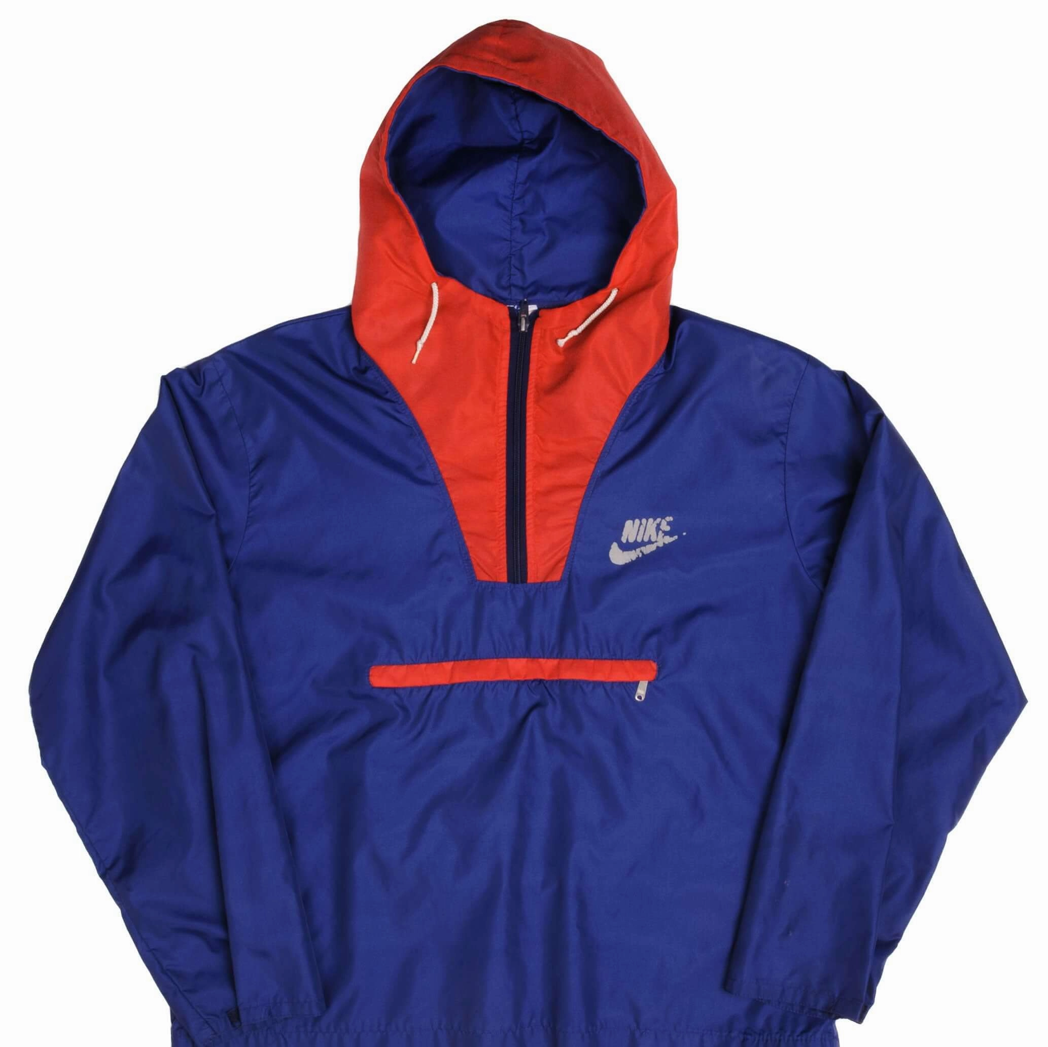 Versatile Gear VINTAGE NIKE WINDBREAKER PULLOVER JACKET 1970S SIZE LARGE MADE IN USA