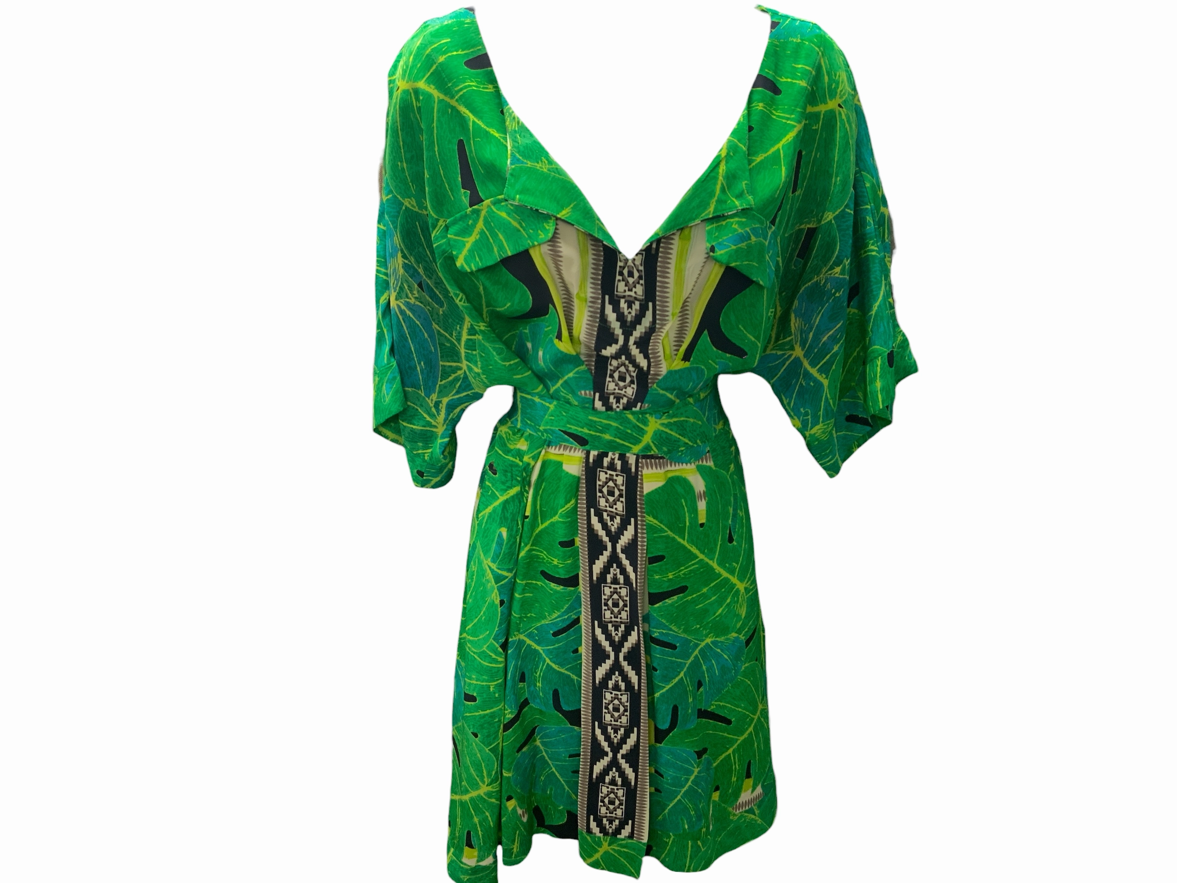Trendy Appearance NFT Yoana Baraschi Womens Green Silk Dress