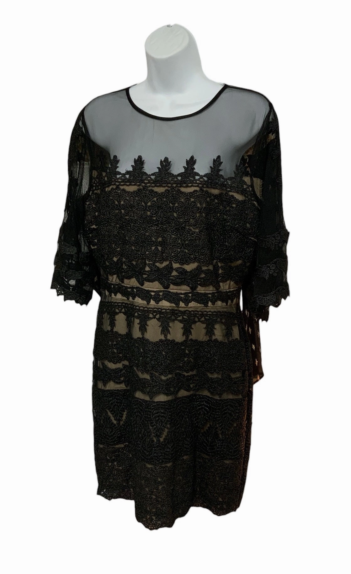 Seamless Finish Trendy Vibe Nicole Miller Collection Women's Dress Black 12