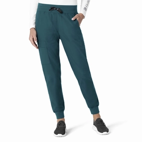 Durable Waistband Carhartt Force Essentials Women's Jogger Scrub Pant - Caribbean Blue