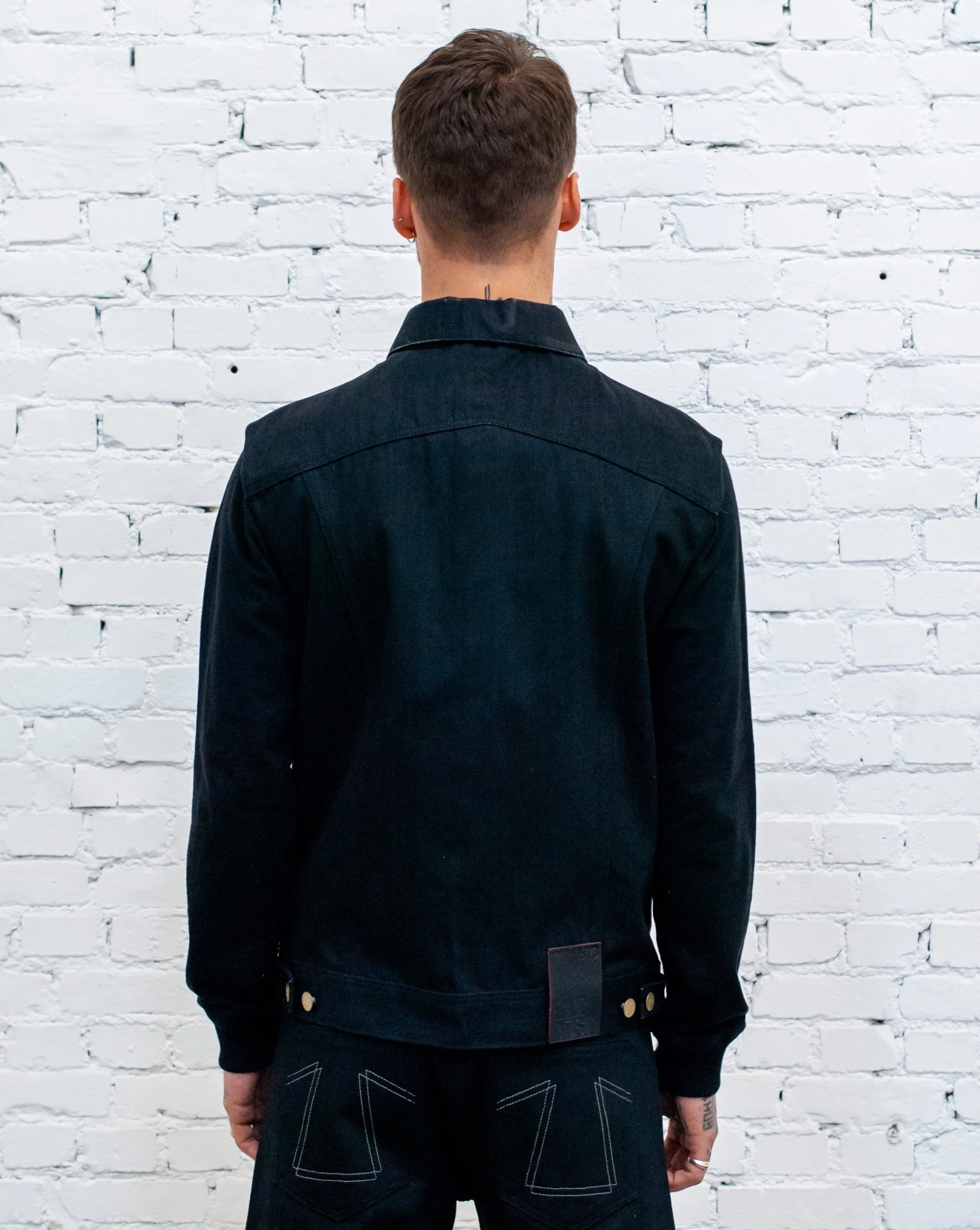 736 Sleeveless Jacket Black Denim Inspire runner