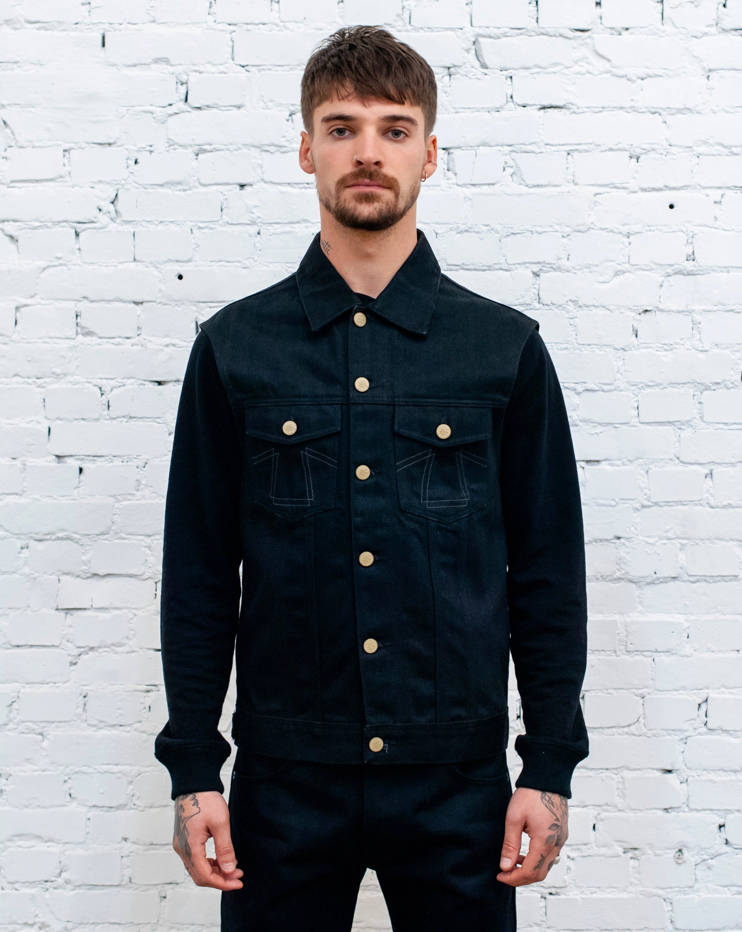 Protective Outerwear 736 Sleeveless Jacket Black Denim