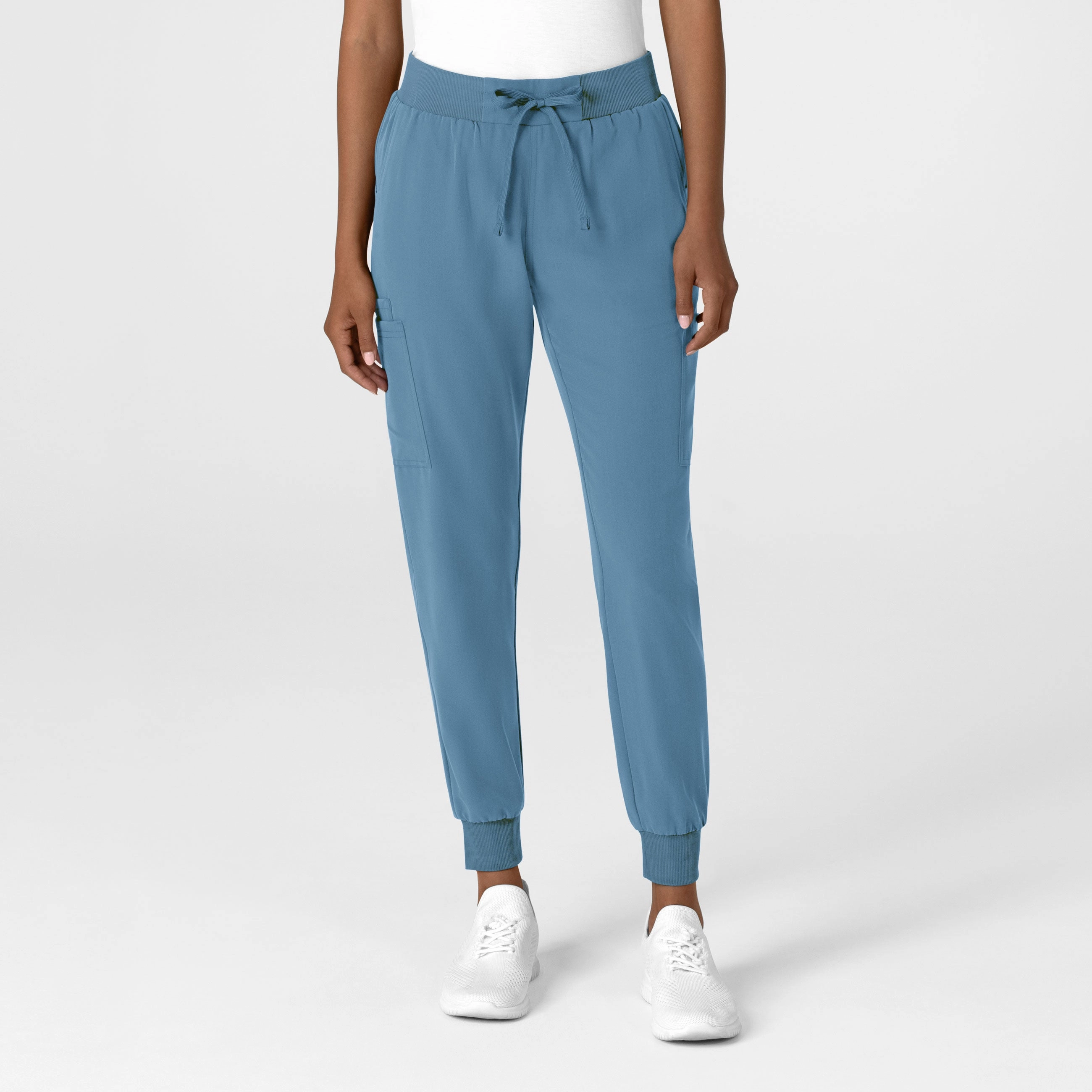 Nova Women's Jogger Utility Scrub Pant - Pacific Blue Indoor Comfort