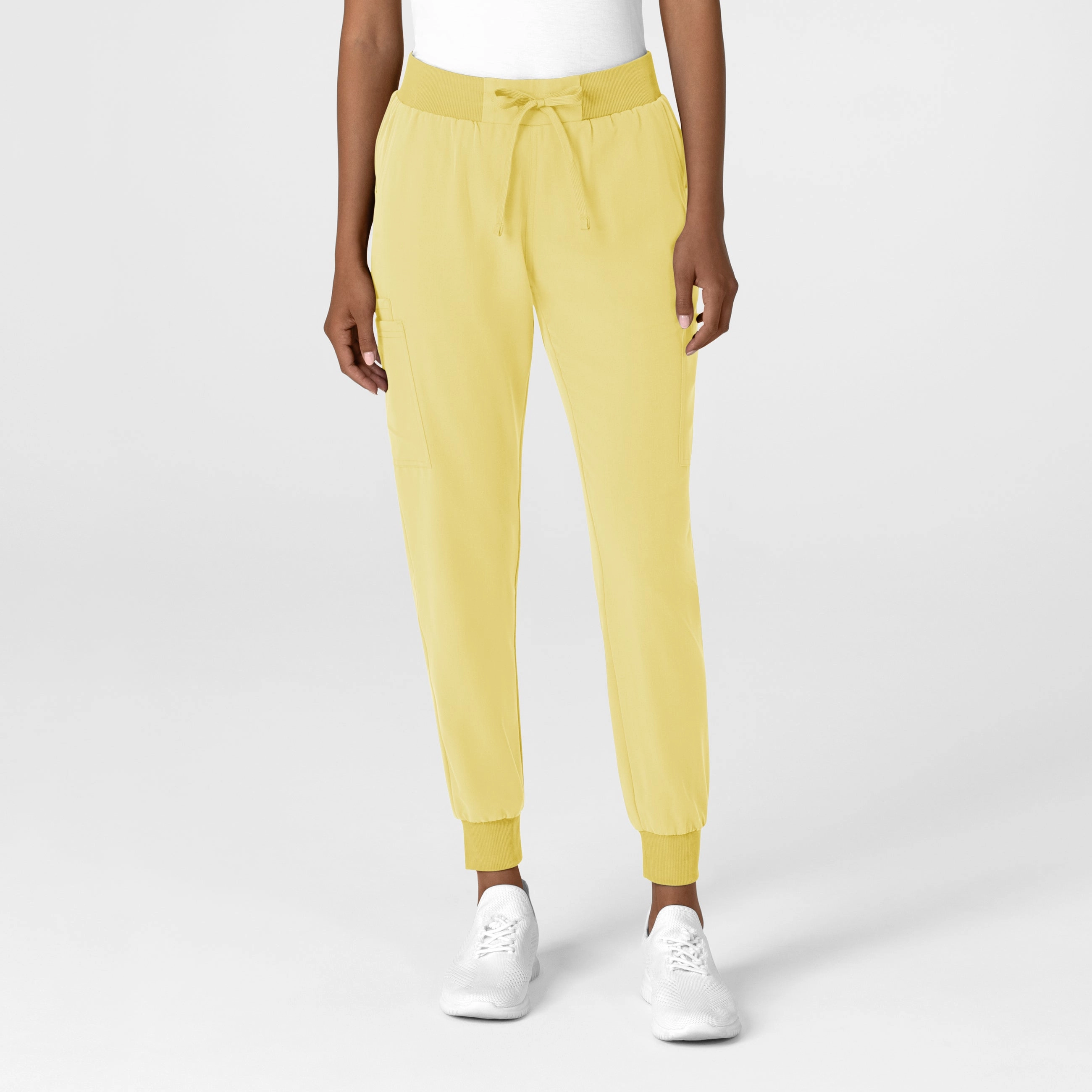 Nova Women's Jogger Utility Scrub Pant - Sunshine Yellow Minimal Comfort
