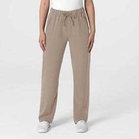 OdorResistantFinish SmoothZipper Nova Women's Stovepipe High-Low Hem Scrub Pant - Haze