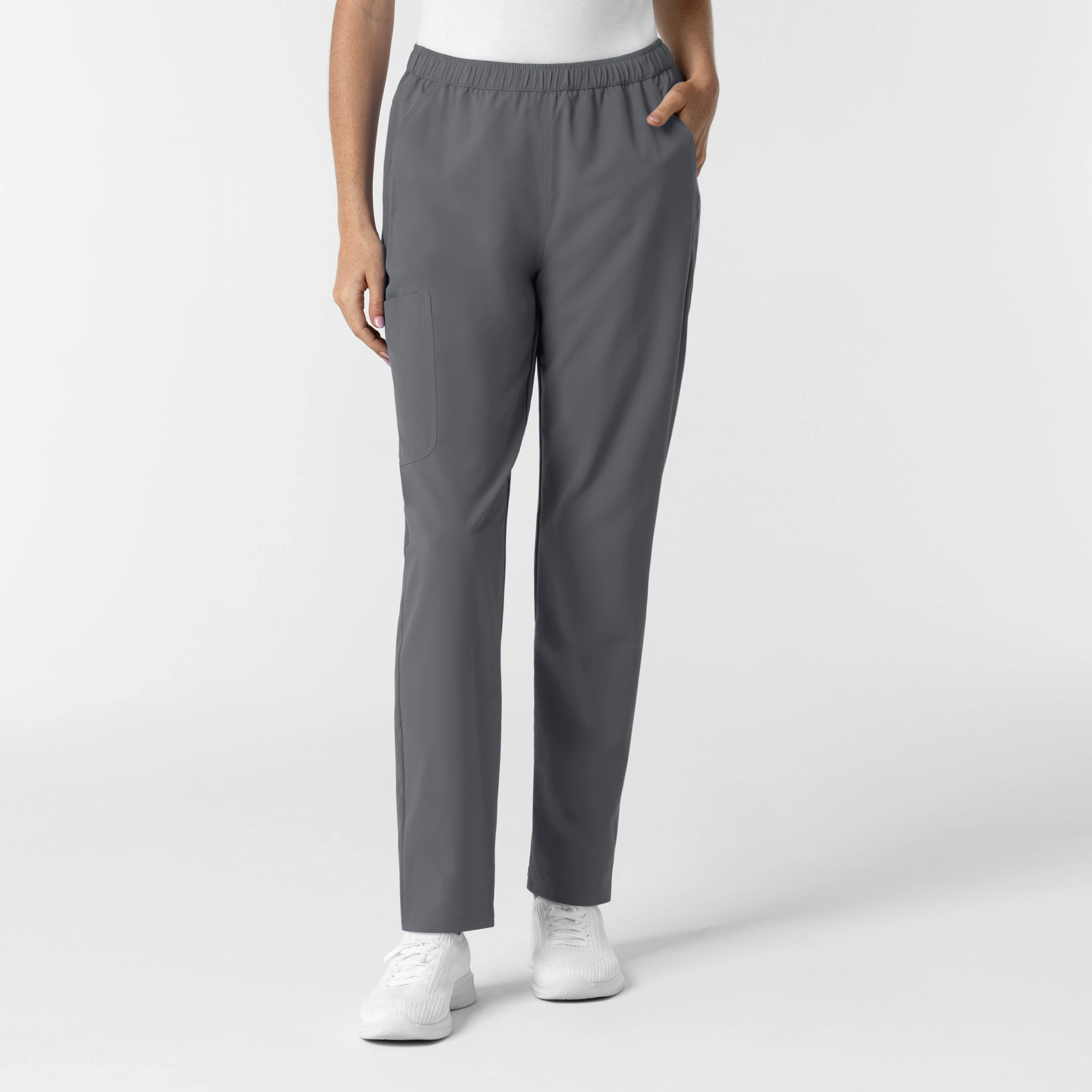 Stylish Wear Casual Wearable NURTUR Women's Slim Leg Scrub Pant - Pewter