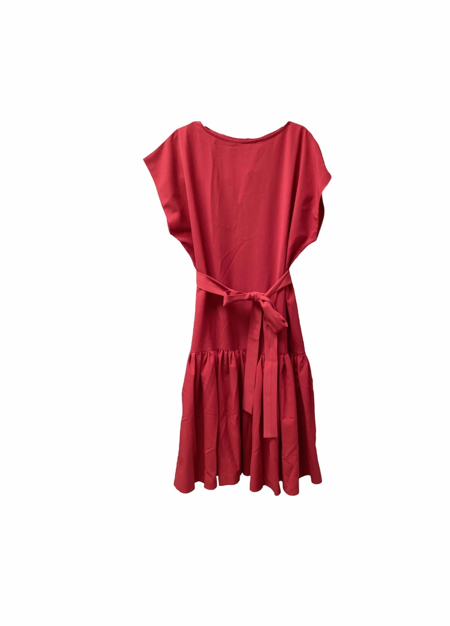 Draped-Style Effortless Tailoring NWT Meem Label Women??s Maxi Dress Red 4XL