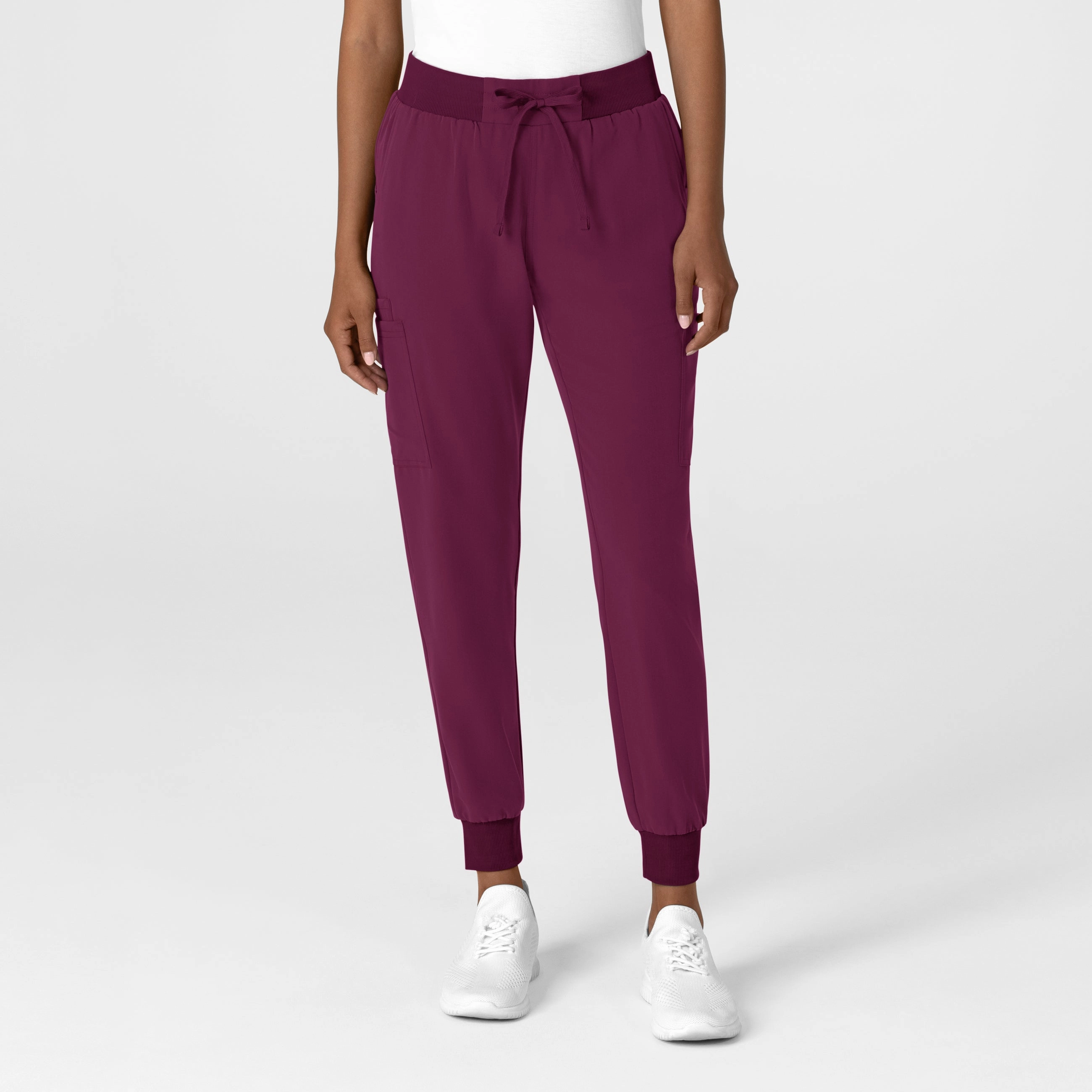 Active Look Nova Women's Jogger Utility Scrub Pant - Wine