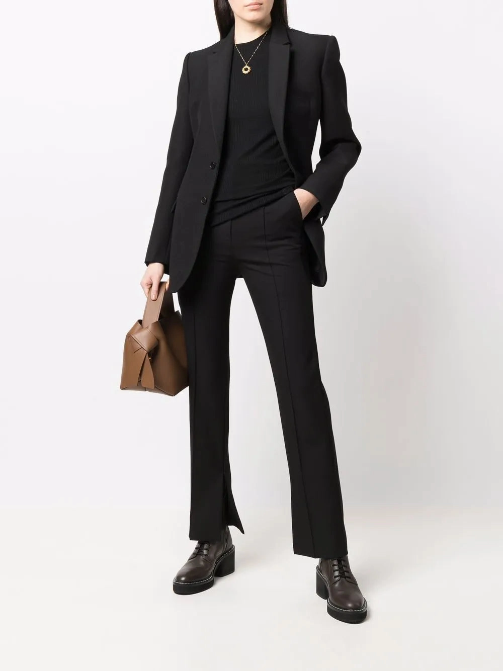 Breathable mesh Ortigia LDS Ribbed Long Sleeve T-shirt in Black