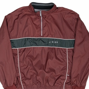 Durable Layer VINTAGE NIKE BURGUNDY PULLOVER WINDBREAKER JACKET 1990S XL