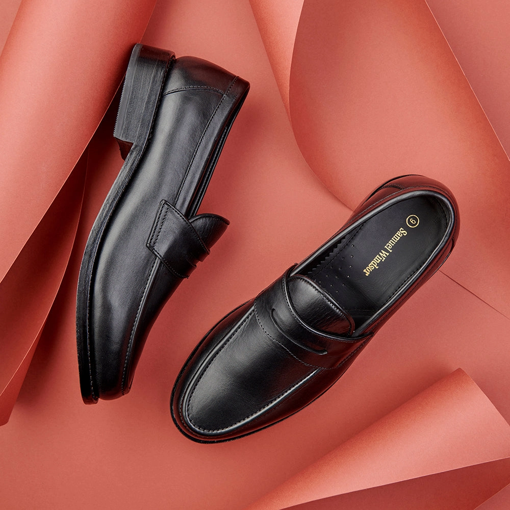 Penny Loafer - Black Casual Footwear Fit