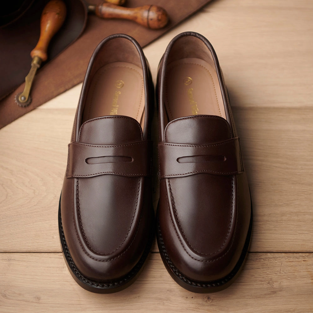 Effortless Style Penny Loafer - Dark Brown