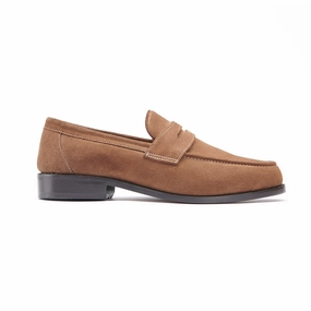 foldable Penny Loafer - Honey Suede