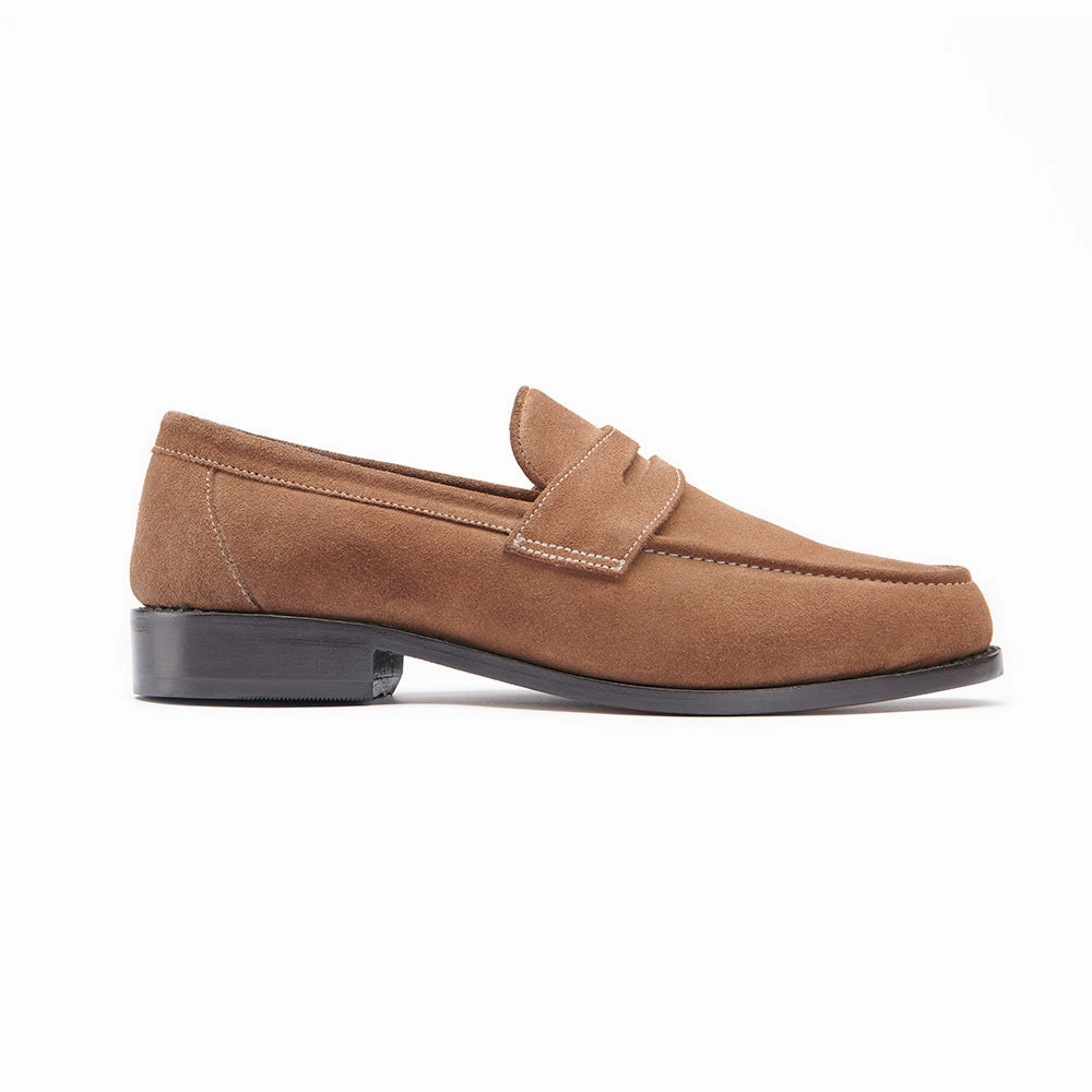 foldable Penny Loafer - Honey Suede