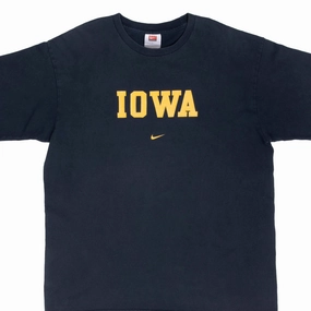 VINTAGE NIKE NCAA UNIVERSITY OF IOWA 2000S TEE SHIRT SIZE LARGE MADE IN USA Business Meeting